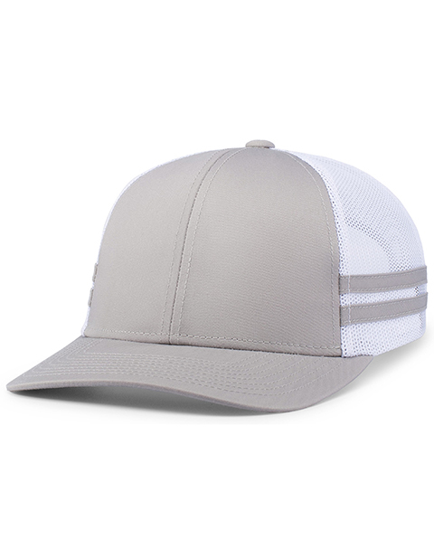 Pacific Headwear Low-Profile Stripe Trucker Cap