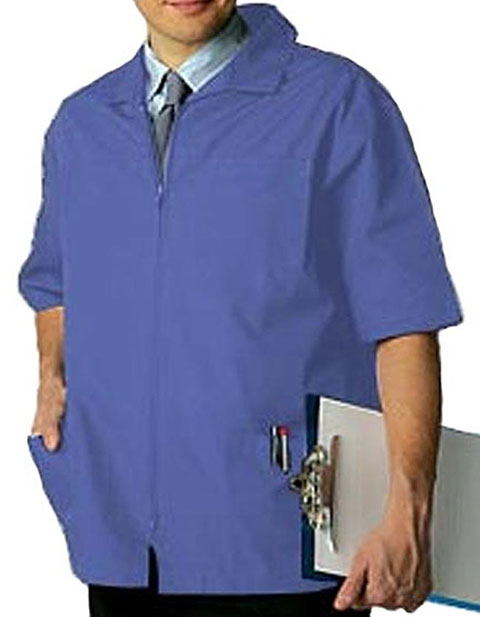 Adar Pro Zippered Front Five Pocket Mens Medical Scrub Jacket