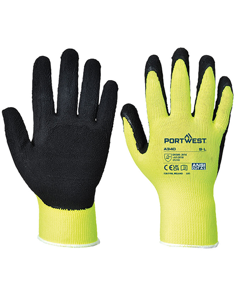 PortWest Hi-Vis Grip Glove