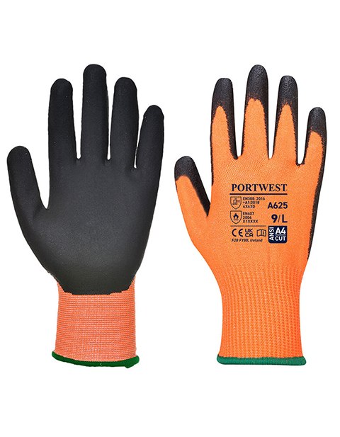 PortWest Vis-Tex PU Cut Resistant Glove