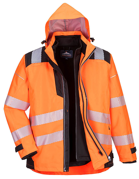 PortWest Hi-Vis 3 in1 Jacket