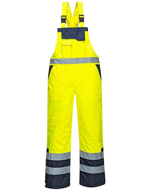 PortWest Contrast Bib Brace Lined