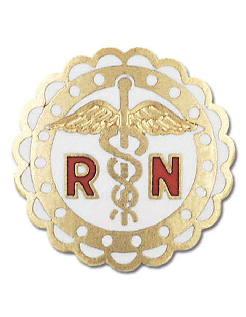 Prestige Handmade Gold Plated Registered Nurse Pin