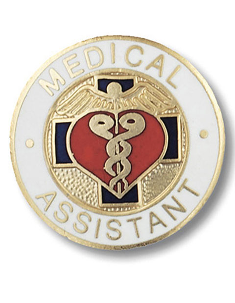 Prestige Handmade Gold Plated Medical Assistant Emblem Pin