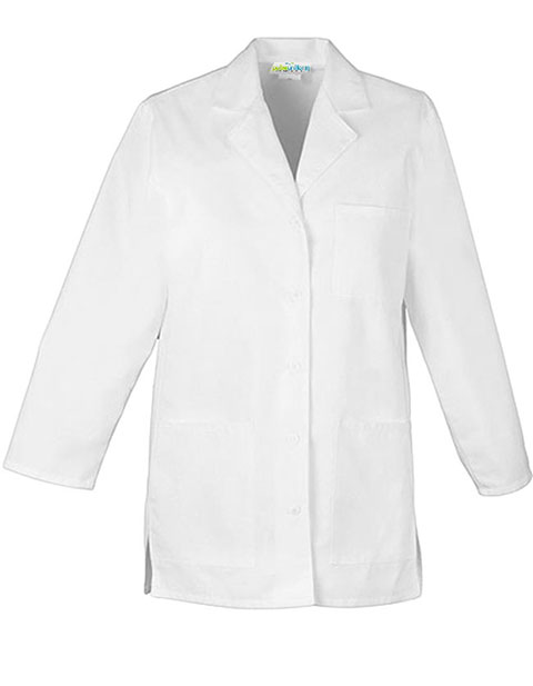 PU Made To Order Three Quarter Sleeves Short Lab Coat