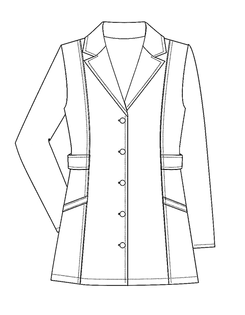 PU Made to Order Women's 30 Inches Short Lab Coat