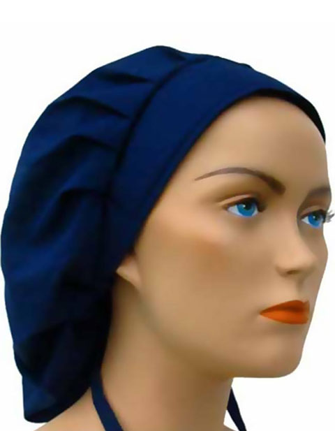 Banded Bouffant Surgical Cap- Navy Blue