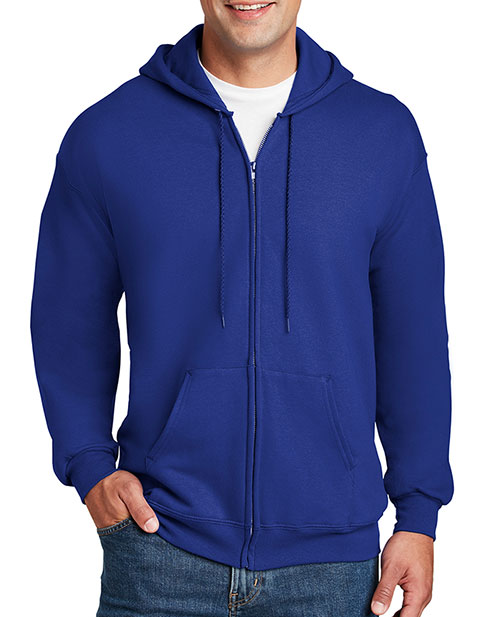 Hanes Ultimate Men Cotton Full Zip Hooded Sweatshirt