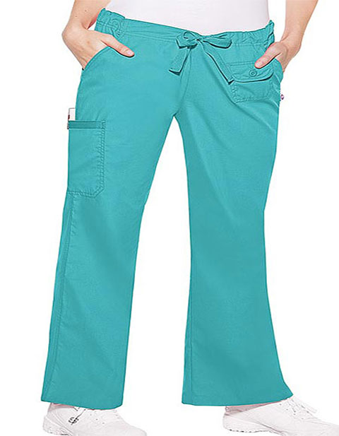 Skechers Women Petite Multi Pocket Drawstring Medical Scrub Pants
