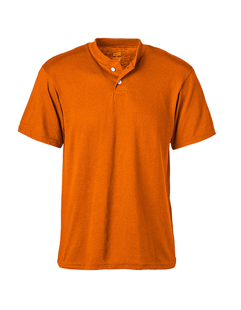 Soffe Adult 2-Button 50/50 Henley