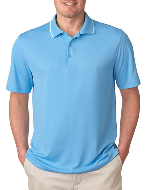 UltraClub Men's Polo with Tipped Collar