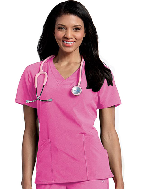 Urbane Ultimate Womens Elevate Crossover V-Neckline Medical Scrub Top