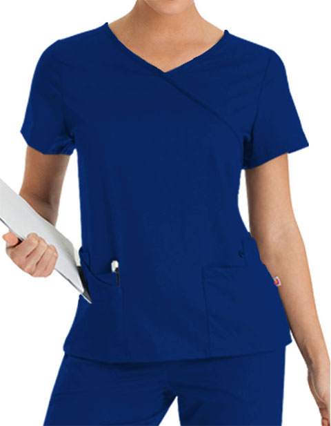 Urbane Womens Sophie Crossover Tunic Nursing Scrub Top