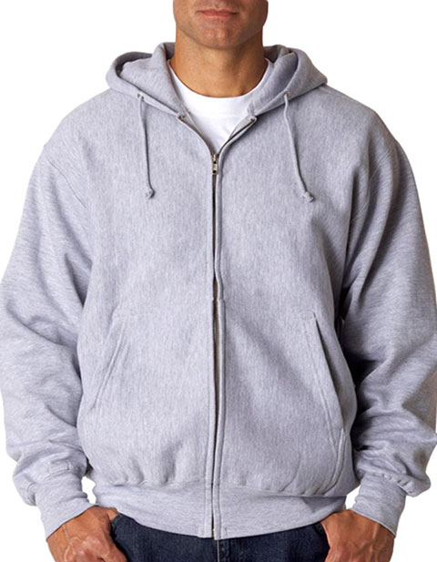 Weatherproof Adult Cross Weave Full-Zip Hooded Blend Sweatshirt
