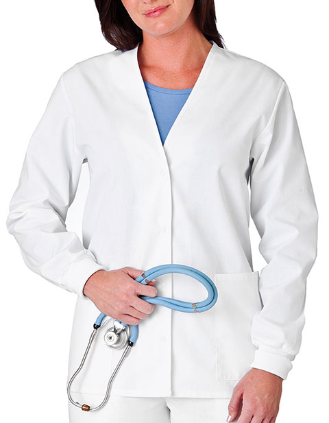 White Swan Fundamentals Women's Cardigan Scrub Jacket