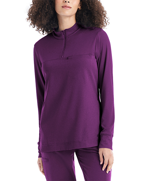 Whitecross CRFT Women's Mixed Media Quarter Zip Pullover