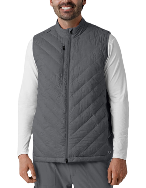 WonderWink Men's Quilted Scrub Vest